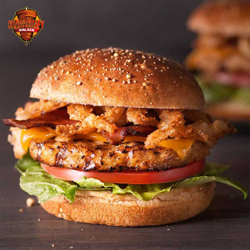 Fish Burger Served at Shawarma Palace Restaurant in Birmingham